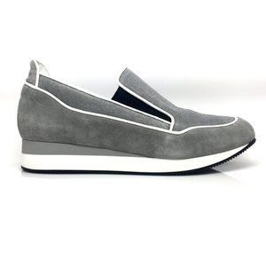 NEW MAX MARA MM31 Grey Perla Suede Sneakers